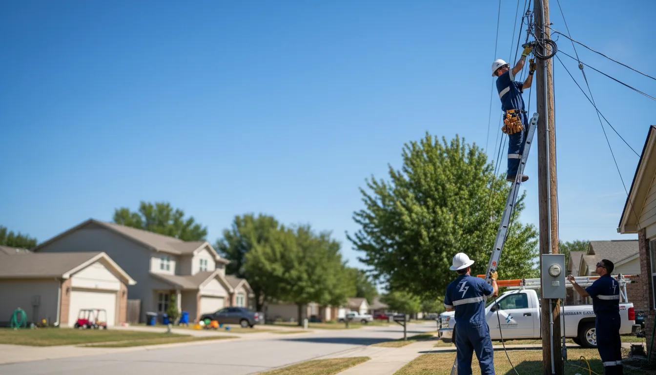 Residential electrician providing installation services in Rogers, CT